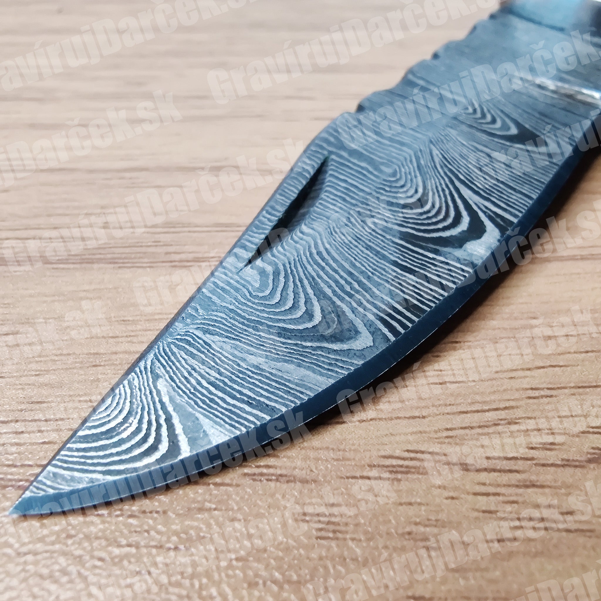 Damaškový zatvárací nôž – Orange Bone